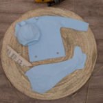 Conjunto Punto de Arroz Celeste